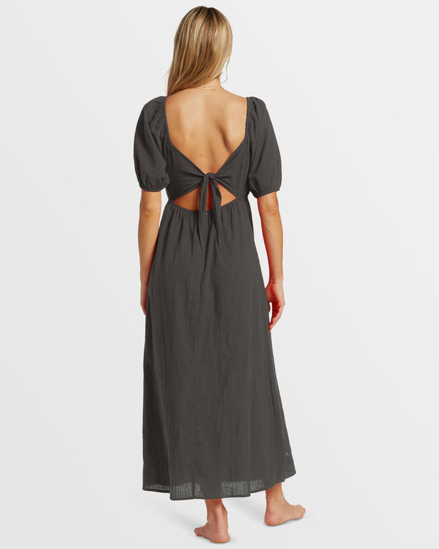 BILLABONG Love Fade Puff Sleeve Midi Dress - More Colors Available-The Shop Laguna Beach