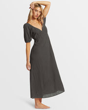 BILLABONG Love Fade Puff Sleeve Midi Dress - More Colors Available-The Shop Laguna Beach