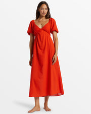 BILLABONG Love Fade Puff Sleeve Midi Dress-The Shop Laguna Beach