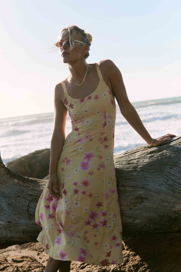 BILLABONG 90's Calling Floral Midi Dress-The Shop Laguna Beach