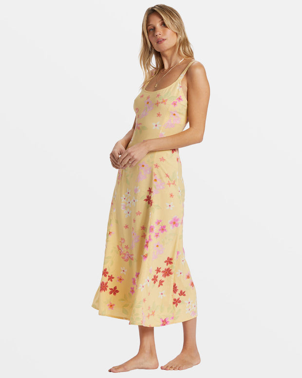 BILLABONG 90's Calling Floral Midi Dress-The Shop Laguna Beach