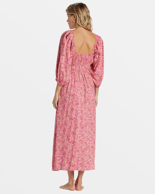 BILLABONG Rosey Skies Midi Dress-The Shop Laguna Beach