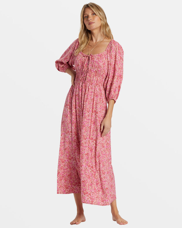 BILLABONG Rosey Skies Midi Dress-The Shop Laguna Beach