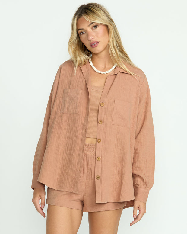 BILLABONG Swell Buttoned Gauze Shirt - More Colors Available