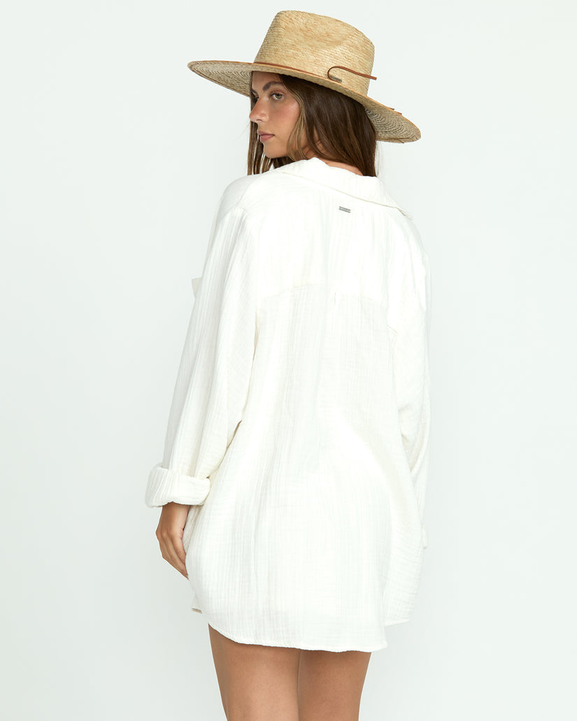 BILLABONG Sweet Swell Buttoned Gauze Shirt - More Colors Available-The Shop Laguna Beach