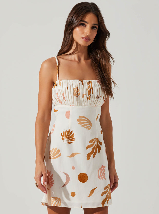 ASTR THE LABEL <br> Claramae Ruched Mini Dress-The Shop Laguna Beach