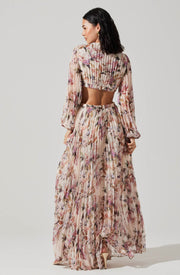 ASTR THE LABEL Revery Floral Pleated Maxi Dress-The Shop Laguna Beach