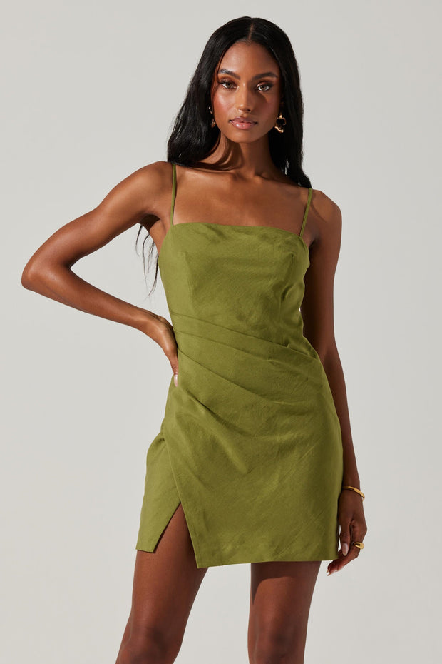 ASTR THE LABEL Isadora Draped Mini Dress-The Shop Laguna Beach