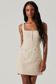 ASTR THE LABEL Deanna Tweed Mini Dress-The Shop Laguna Beach