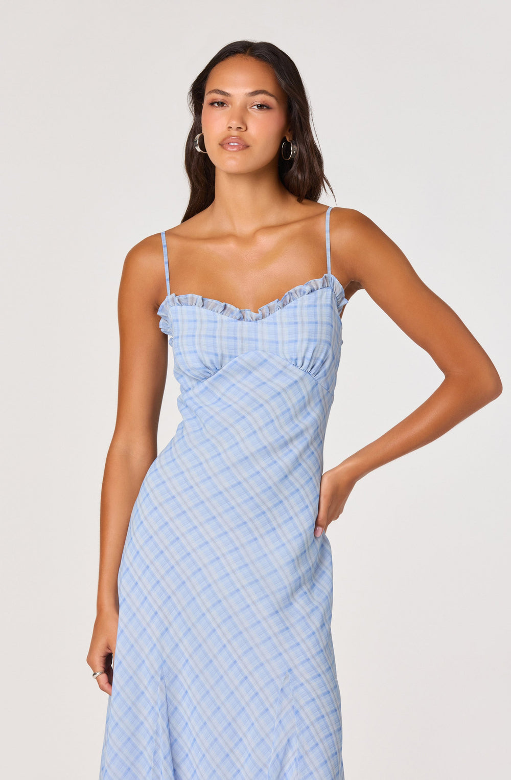 ASTR THE LABEL Maeryn Ruffle Maxi Dress-The Shop Laguna Beach