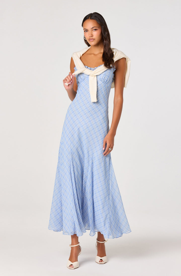ASTR THE LABEL Maeryn Ruffle Maxi Dress-The Shop Laguna Beach