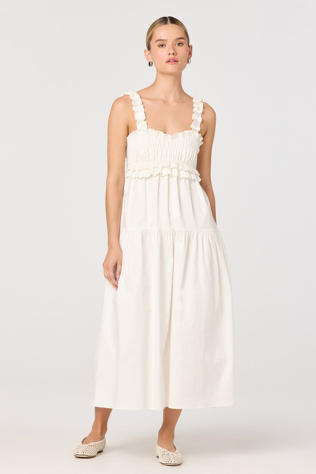 ASTR THE LABEL Orenthia Ruffle Maxi Dress-The Shop Laguna Beach