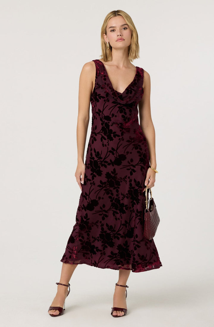 ASTR THE LABEL Floris Burnout Floral Dress-The Shop Laguna Beach