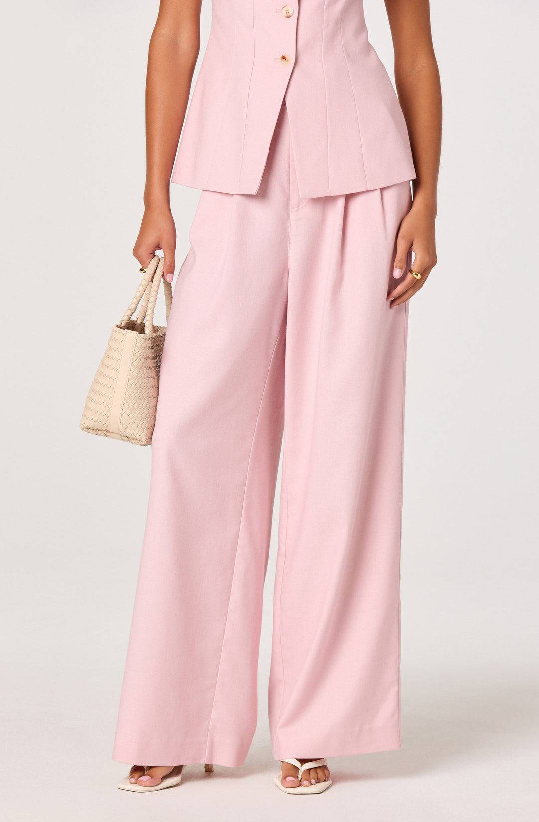ASTR THE LABEL Neha Tailored Linen Trouser Pant-The Shop Laguna Beach