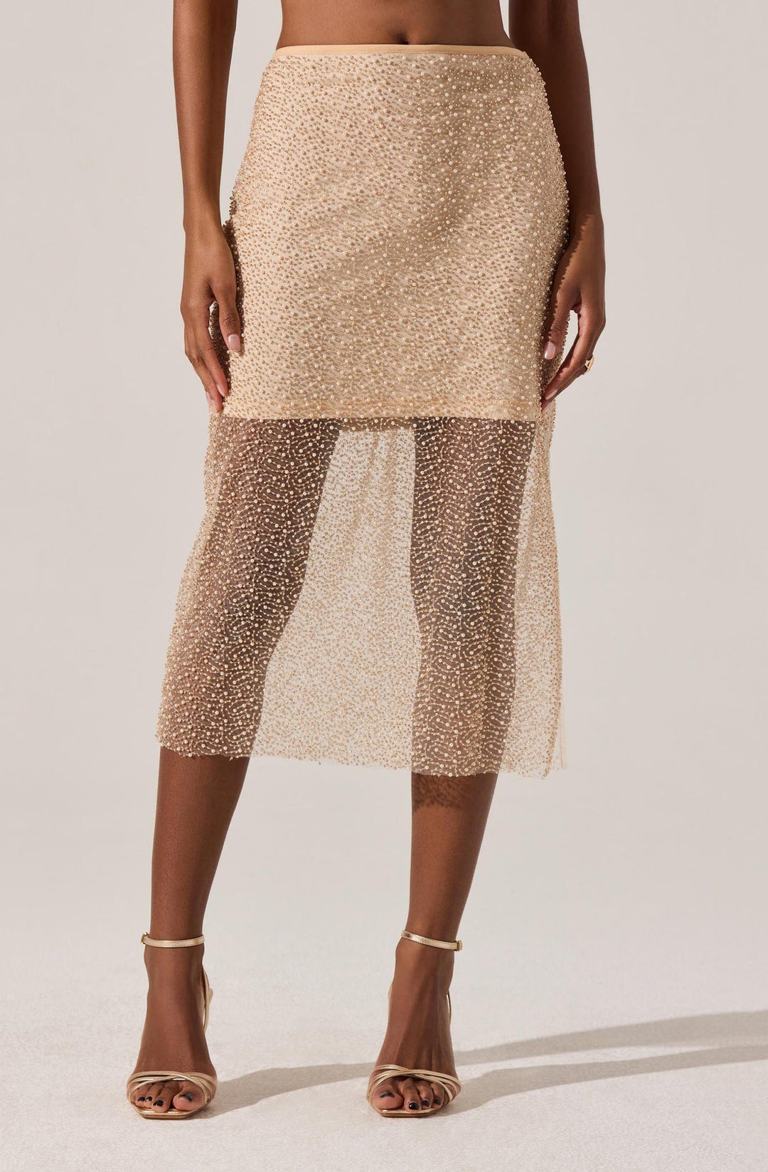 ASTR THE LABEL Messina Pearl Skirt-The Shop Laguna Beach