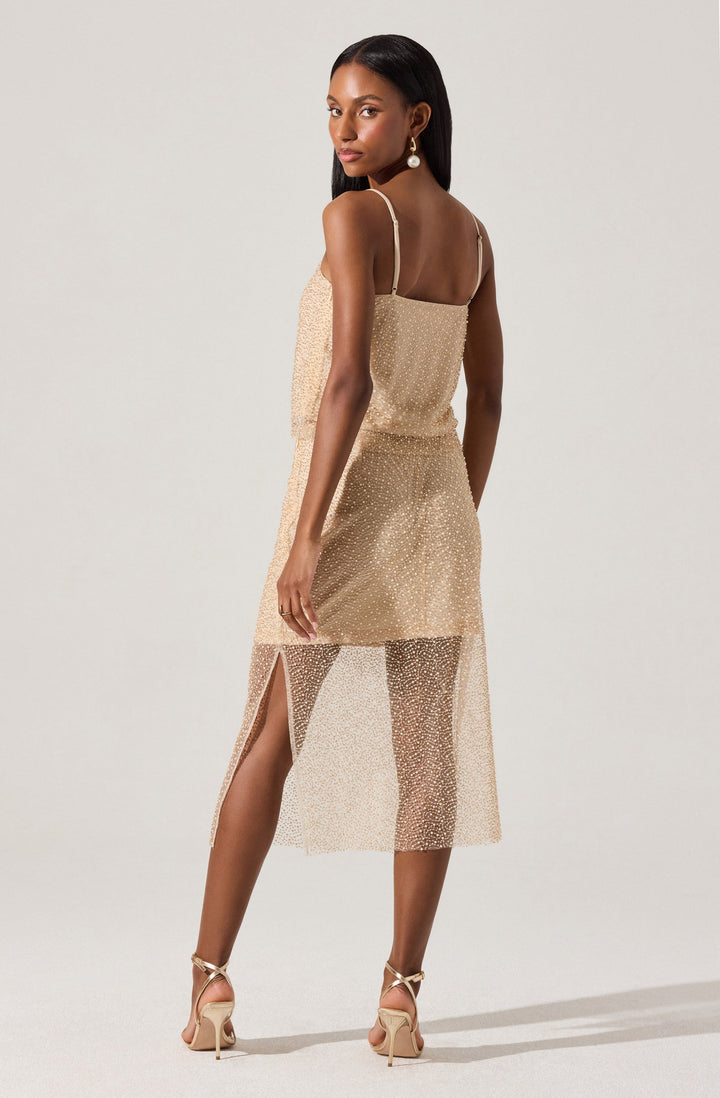 ASTR THE LABEL Messina Pearl Skirt-The Shop Laguna Beach