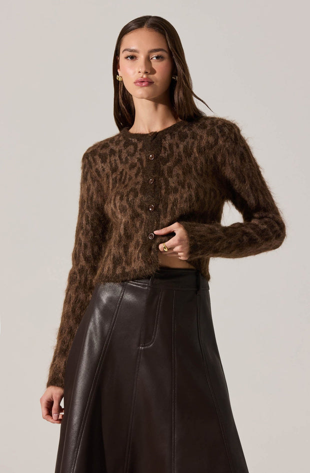 ASTR THE LABEL Katria Fuzzy Wool Cardigan-The Shop Laguna Beach