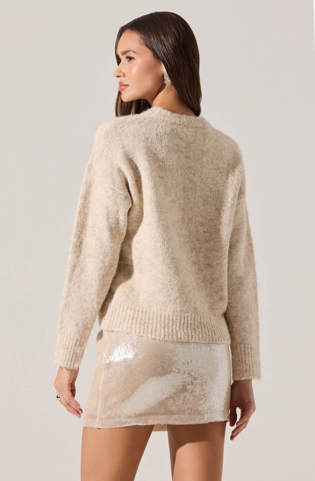 ASTR THE LABEL Selbie Brushed Knit Sweater-The Shop Laguna Beach