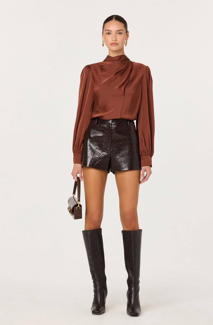 ASTR THE LABEL Ivonne Satin Top-The Shop Laguna Beach