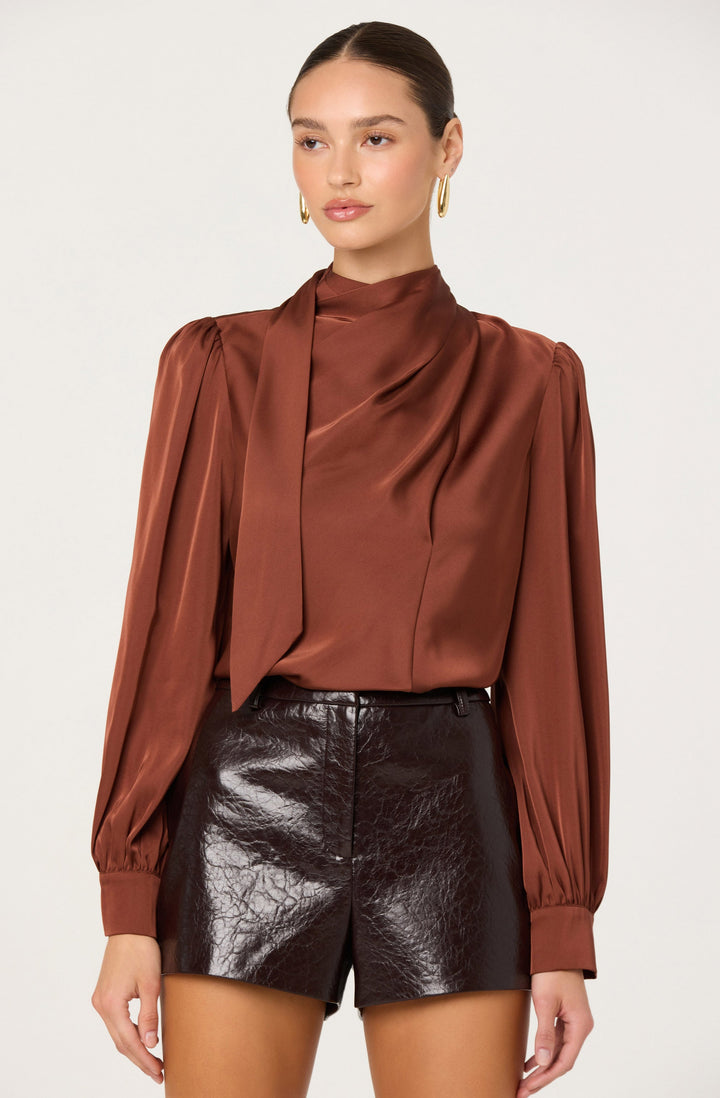 ASTR THE LABEL Ivonne Satin Top-The Shop Laguna Beach