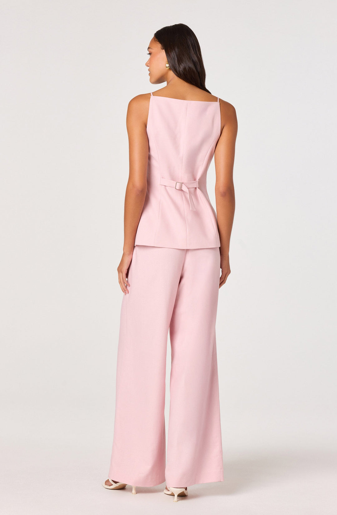 ASTR THE LABEL Neha Linen Buttoned Longline Top-The Shop Laguna Beach