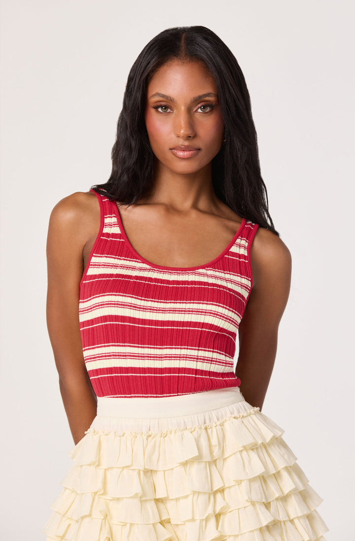 ASTR THE LABEL Kaylea Stripe Knit Tank