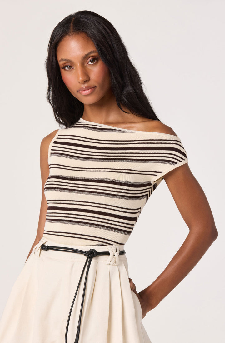 ASTR THE LABEL Sofia Off-Shoulder Sweater-Knit Top