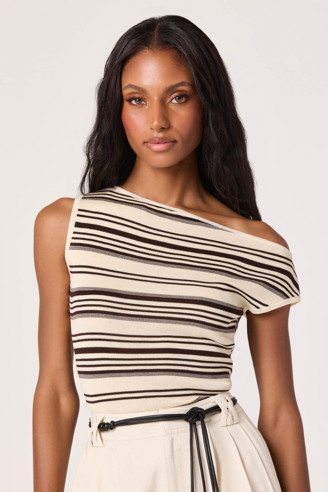 ASTR THE LABEL Sofia Off-Shoulder Sweater-Knit Top
