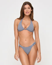 LSPACE Isa Gingham Underwire Tri Top-The Shop Laguna Beach