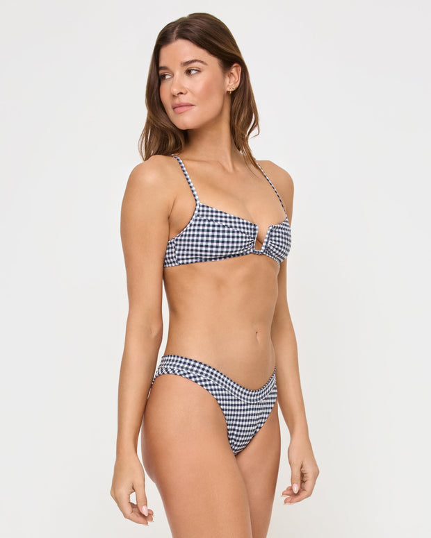 LSPACE Mercer Gingham Low-Rise Bottom-The Shop Laguna Beach
