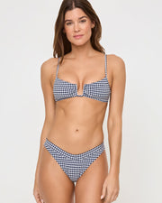 LSPACE Mercer Gingham Low-Rise Bottom-The Shop Laguna Beach