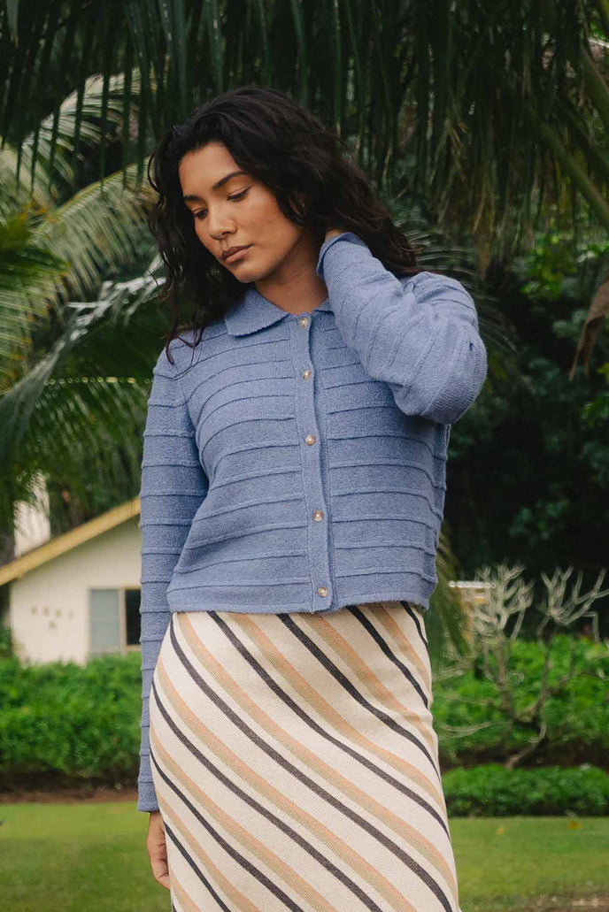 BILLABONG Ayla Sky Collared Sweater-The Shop Laguna Beach