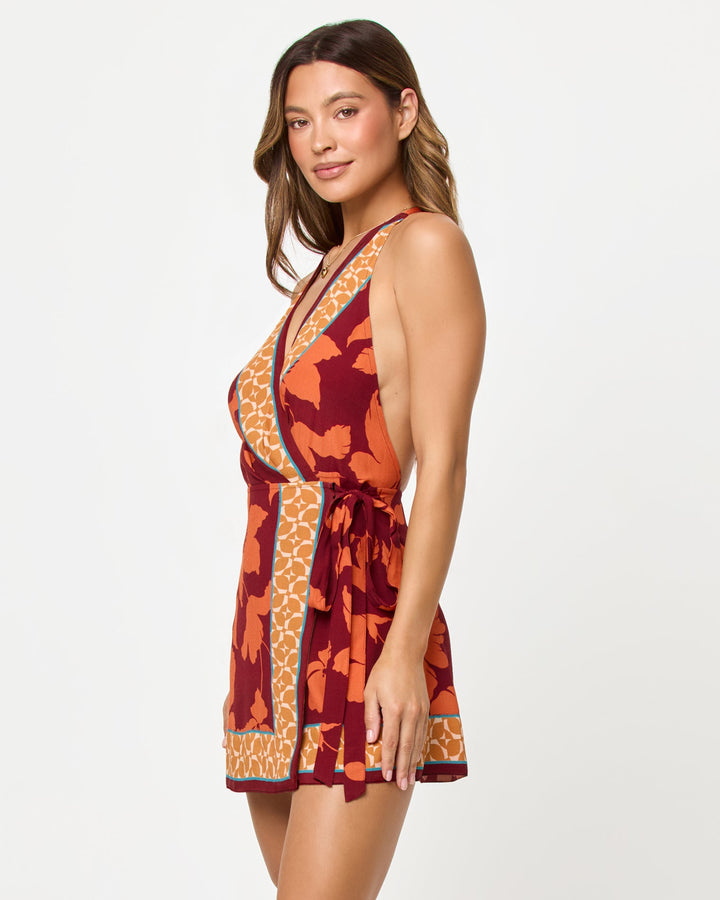 LSPACE Taura Halter Mini Dress