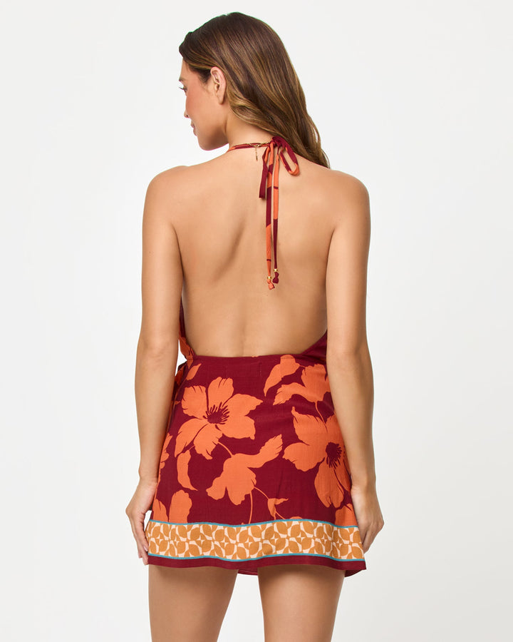 LSPACE Taura Halter Mini Dress