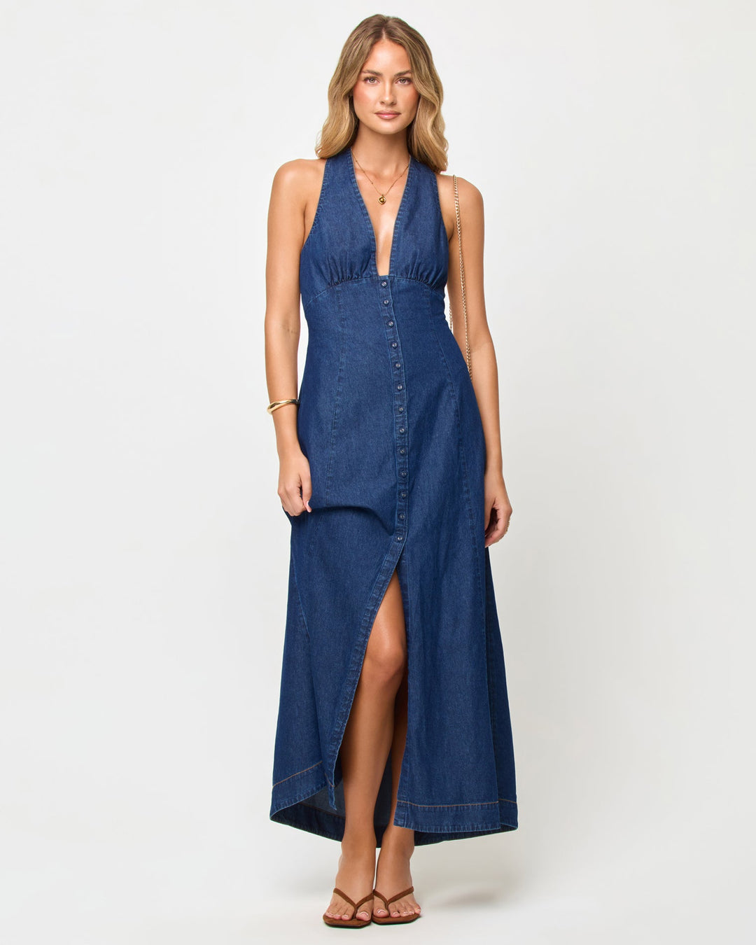 LSPACE Arlo Buttoned Maxi Dress - More Colors Available-The Shop Laguna Beach