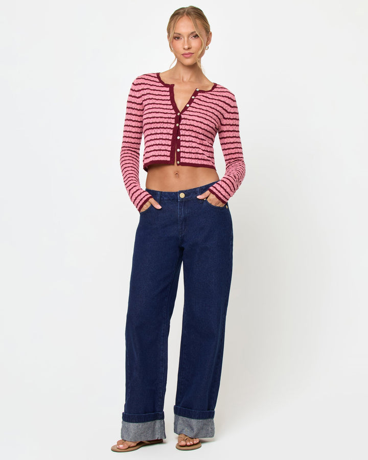 LSPACE Rosalie Stripe Cardigan - More Colors Available-The Shop Laguna Beach