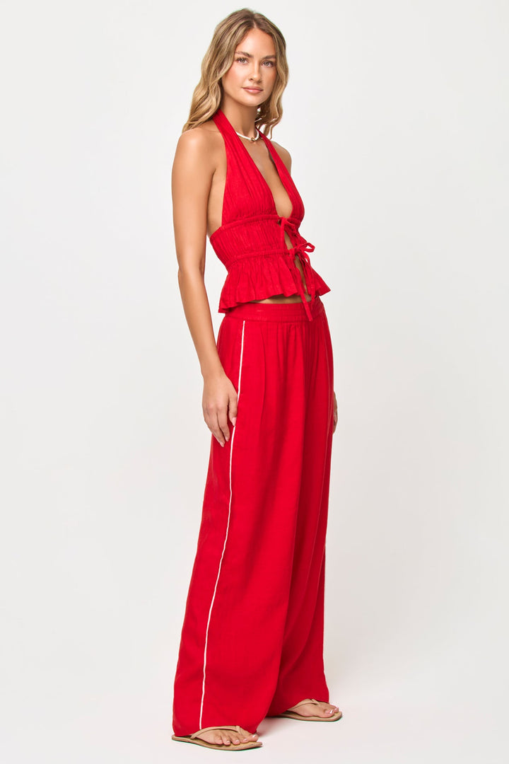 LSPACE X THE SALTY BLONDE August Halter Tie Top-The Shop Laguna Beach