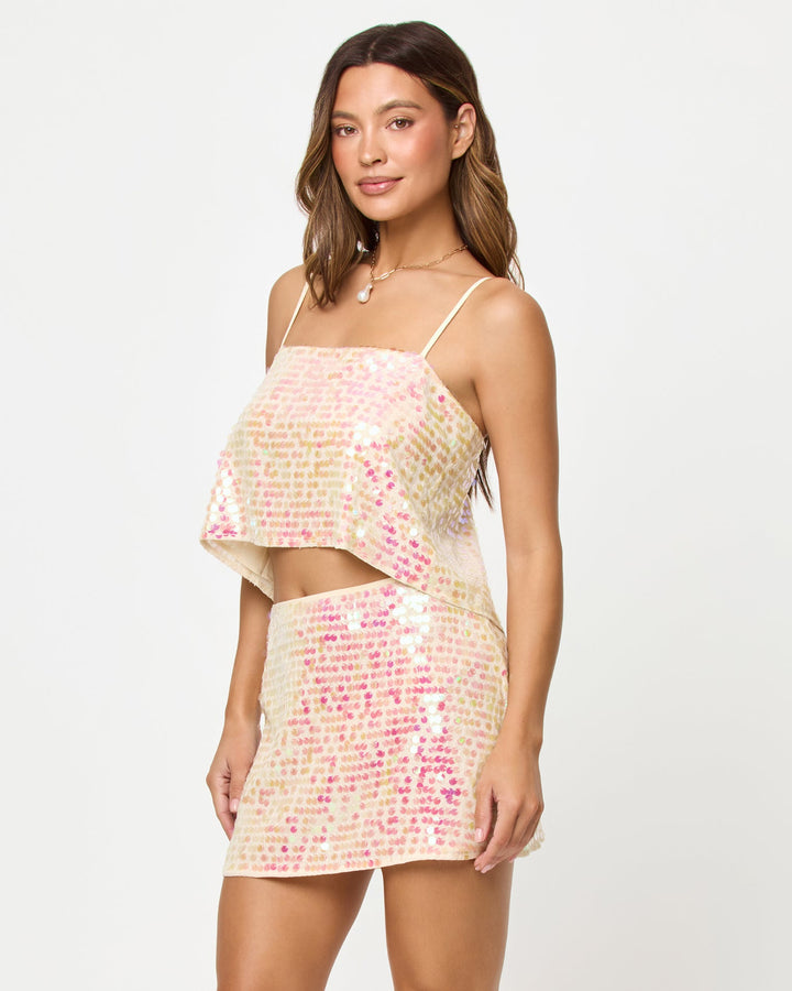 LSPACE Glow Getter Sequin Tank-The Shop Laguna Beach