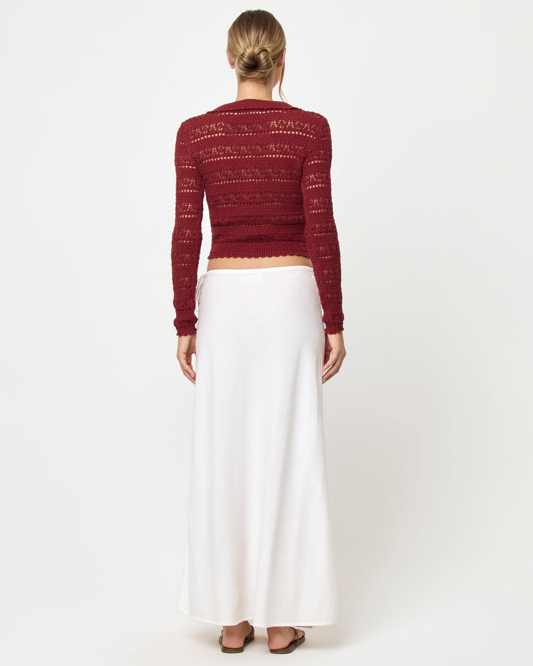 LSPACE Leighton Crochet Crop Sweater - More Colors Available