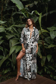 STILLWATER The Linen Voile Kaftan Dress-The Shop Laguna Beach