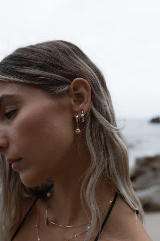 PARADIGM Del Sol Charm Hoops-The Shop Laguna Beach