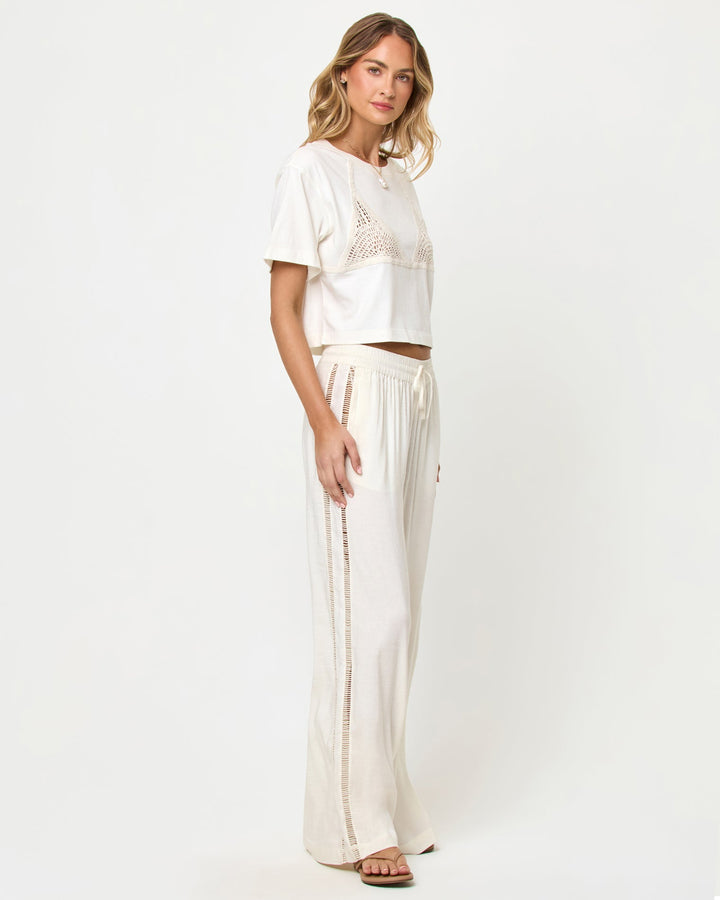 LSPACE Core Crochet Bikini Tee