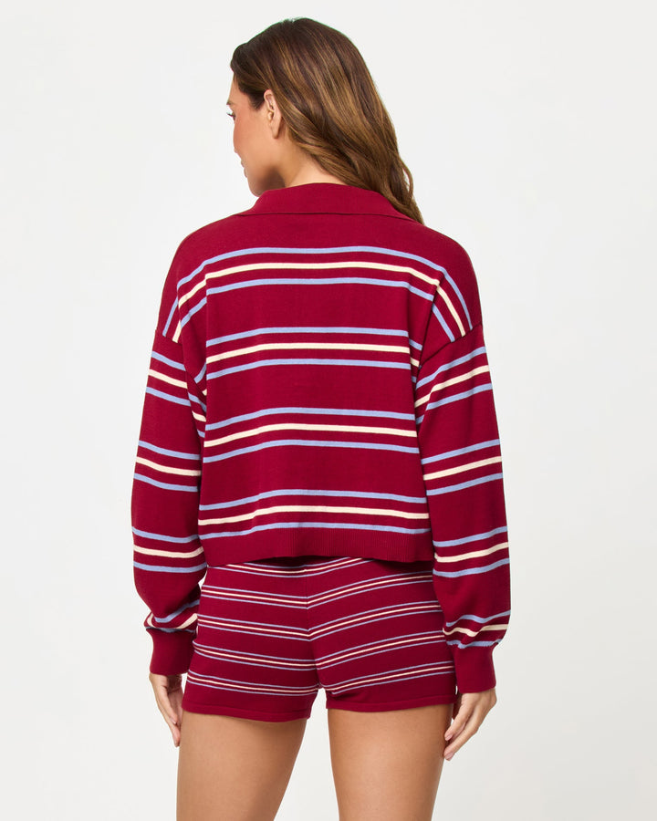 LSPACE Dalton Stripe Sweater Short