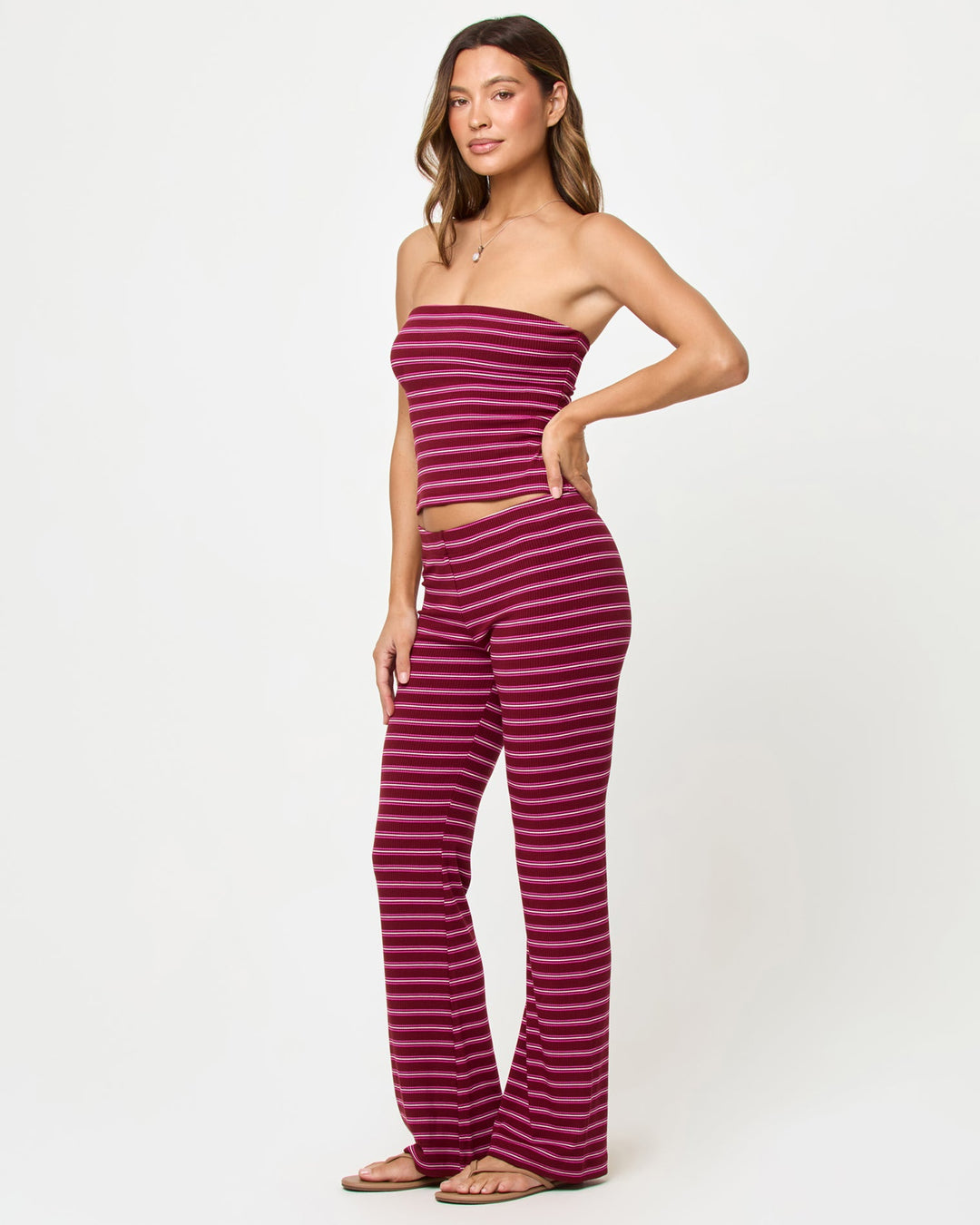 LSPACE Zinnia Knit Flare Pant