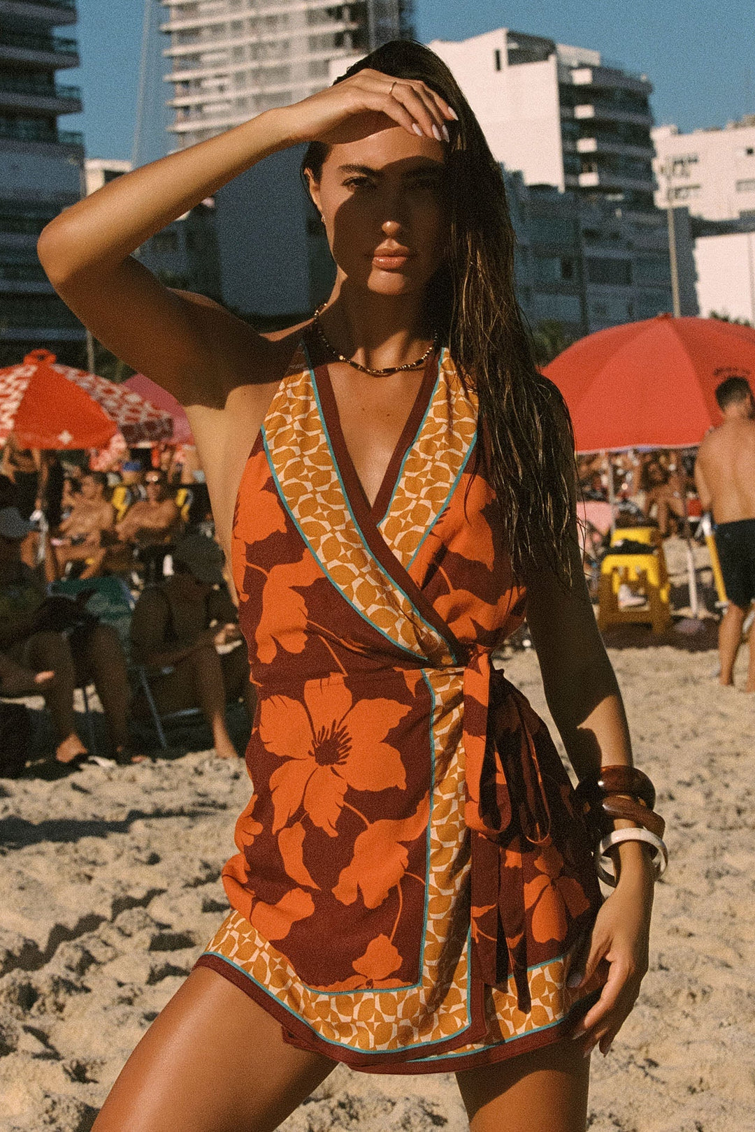 LSPACE Taura Halter Mini Dress
