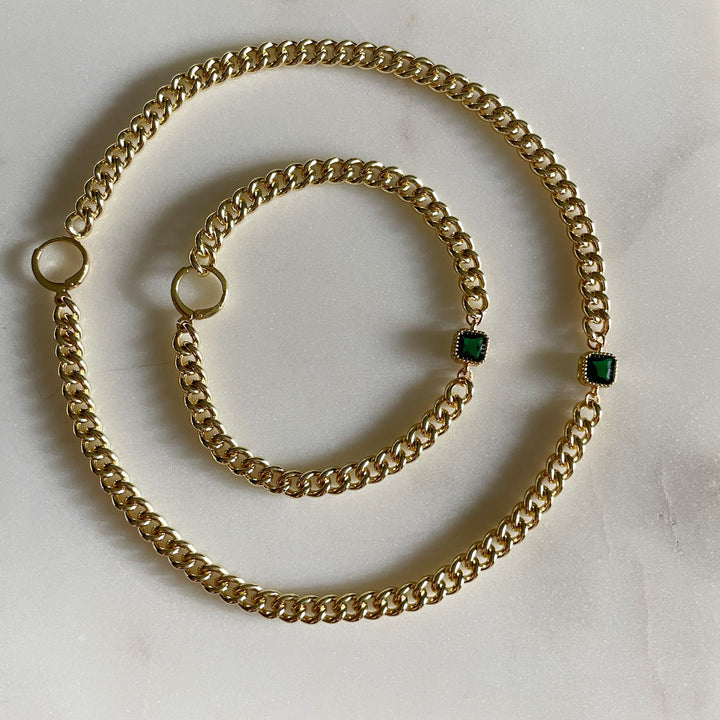 HOUSE OF AU.+ORA Emerald Night Bird Bracelet-The Shop Laguna Beach