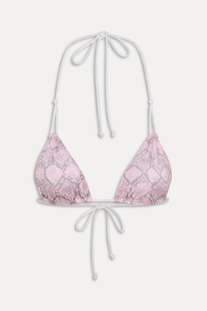 FRANKIES BIKINIS Ari Reversible Satin Tri Top - More Colors Available-The Shop Laguna Beach