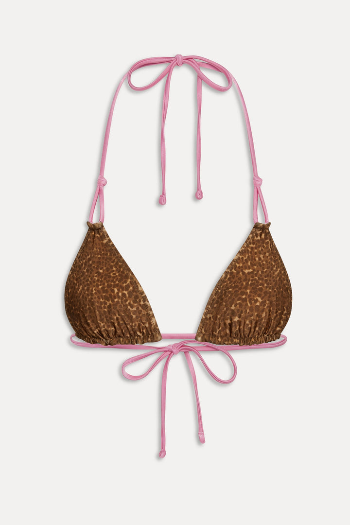 FRANKIES BIKINIS Ari Reversible Satin Tri Top - More Colors Available-The Shop Laguna Beach