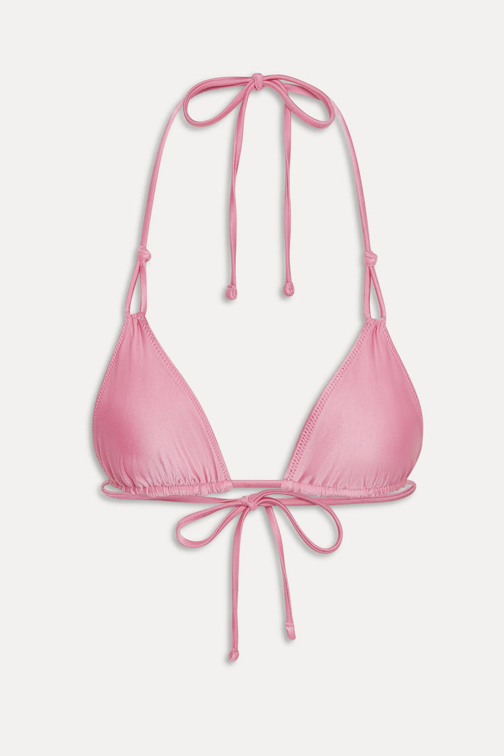 FRANKIES BIKINIS Ari Reversible Satin Tri Top - More Colors Available-The Shop Laguna Beach
