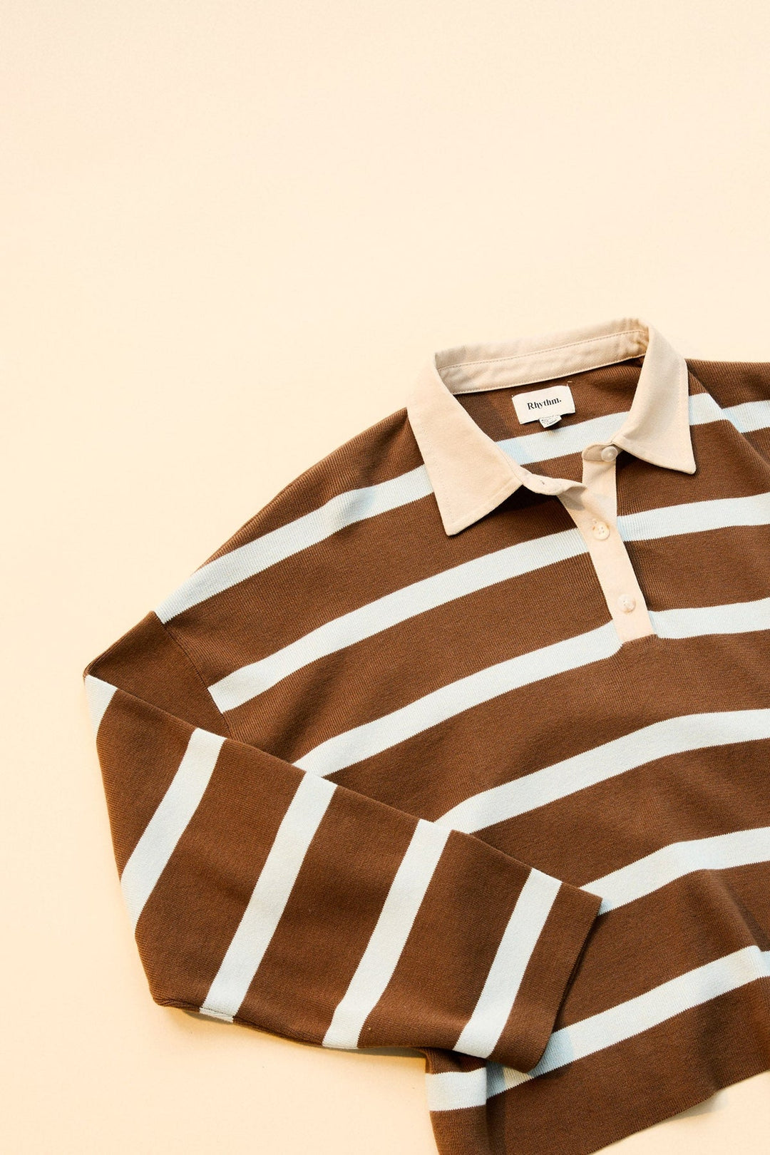 RHYTHM Rugby Polo Stripe Sweater-The Shop Laguna Beach
